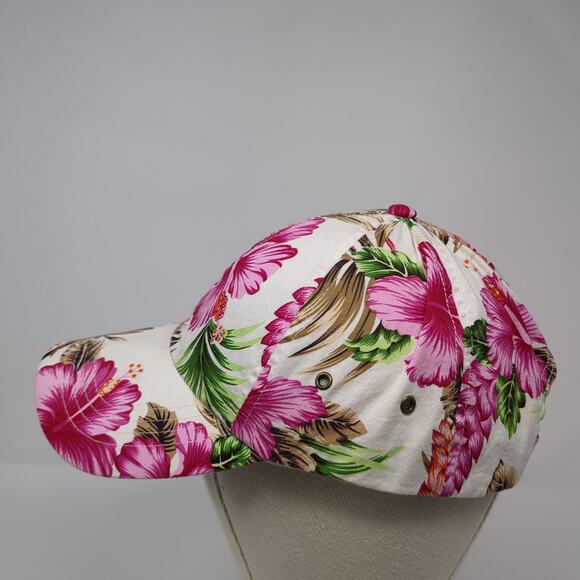 Ha Strapback Baseball Cap Multicolor One Size Adjustable Floral 6 Panel - Picture 3 of 9
